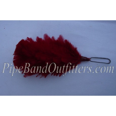 Red Feather Pipers Drummers Hackle / Plums