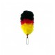 Black - Red - Yellow Feather Hackle / Plums