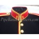 Black & Red Pipe Band Doublet Military Kilt Jacket