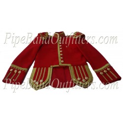 Red Pipe Band Doublet Military Kilt Jacket