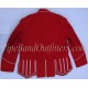 Red Military Pipe Band Uniform Doublet Jacket