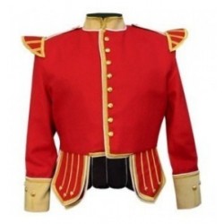 Red Pipers Drummers Doublet Band Uniform