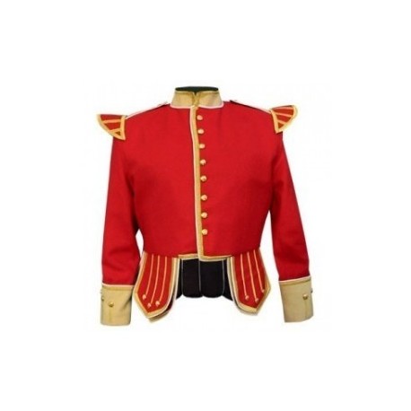 Red Pipers Drummers Doublet Band Uniform