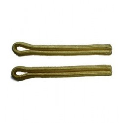 Single Twist Open End Shoulder Cords In Gold