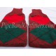 Red Green Diced Pipe Major Hose Tops - Half Hoses