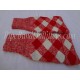 Red White Diced Pipers Hose Tops - Half Hoses