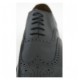 Standard Uniform Black Leather Ghillie Brogue Shoes