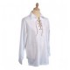 White Cotton Rich Jacobite Shirt