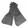 Drum Major Gauntlets - White Leather Gloves