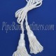 White Bagpipe Silk Cord