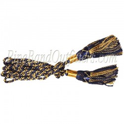 Yellow & Blue Bagpipe Silk Cord