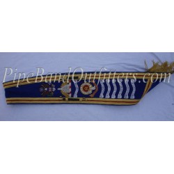 Pipe Band Custom Made Navy Blue Baldric