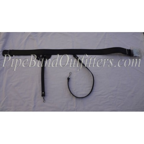 Black Leather Piper Sword Belt