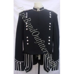 Scottish Military Uniform Black Doublet Military Jacket