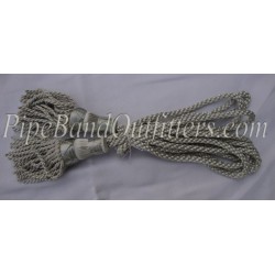 Silver Bagpipe Silk Cord