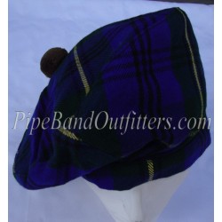 Pipe Band Wool Tartan Balmoral Hat